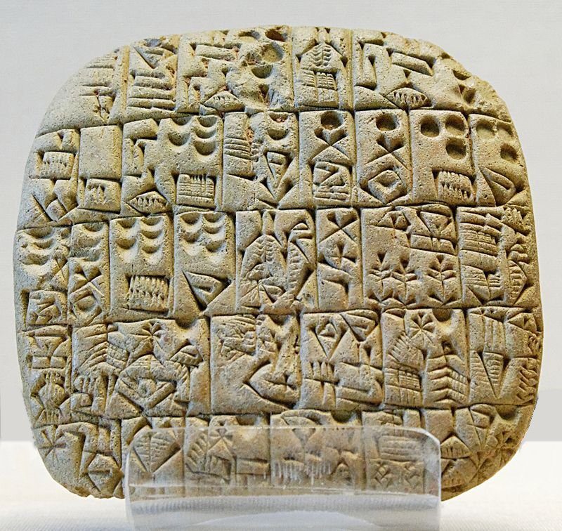 تاریخچه حسابداری-لوحه های سفالین از تمدن سومر در بابل