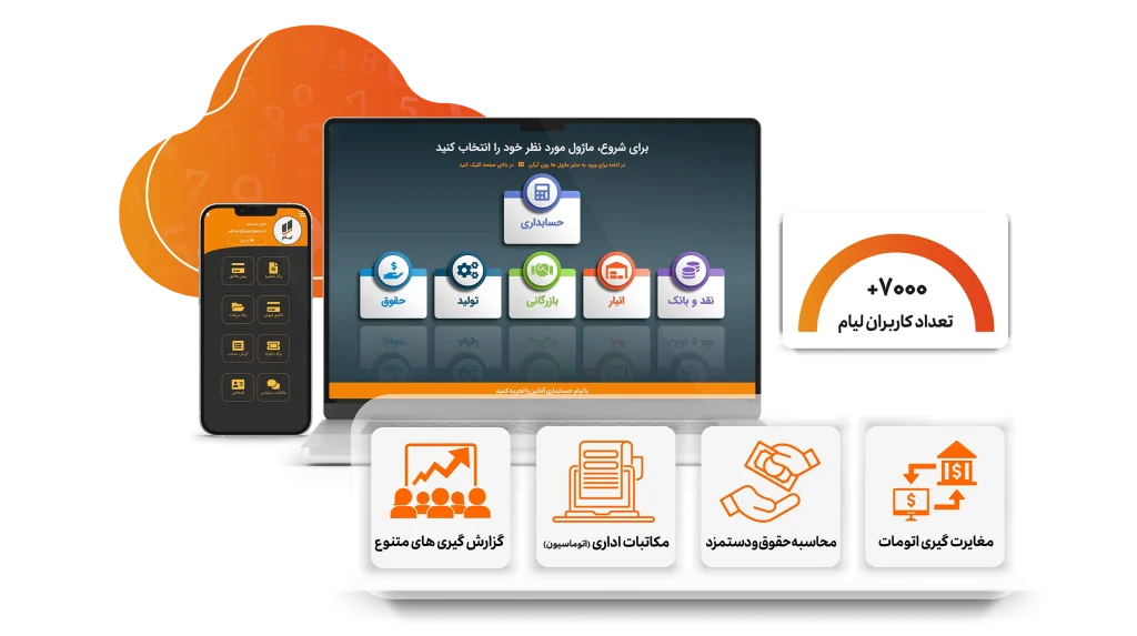 نرم افزار حسابداری پیمانکاری لیام