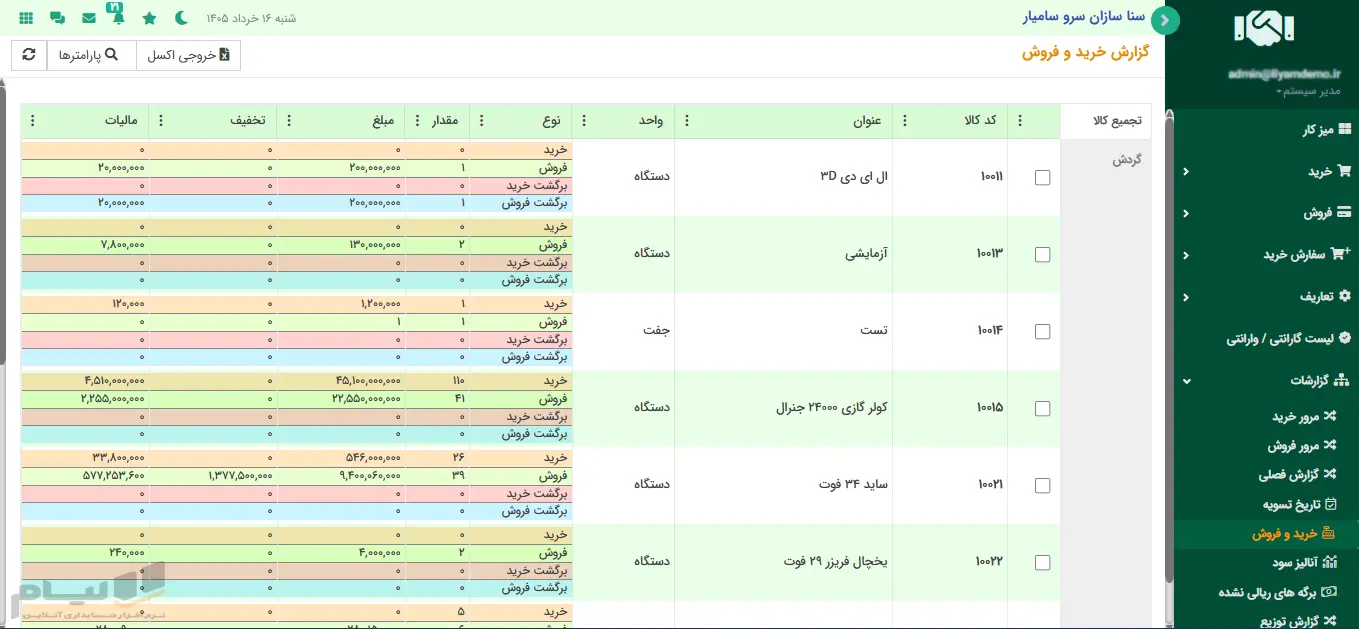 نرم افزار حسابداری بازرگانی لیام 25 Bazargani02